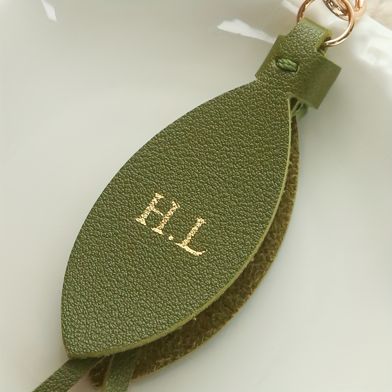 Customized Initals Leather Tul - Monogram Keychain Leather 评论和价格