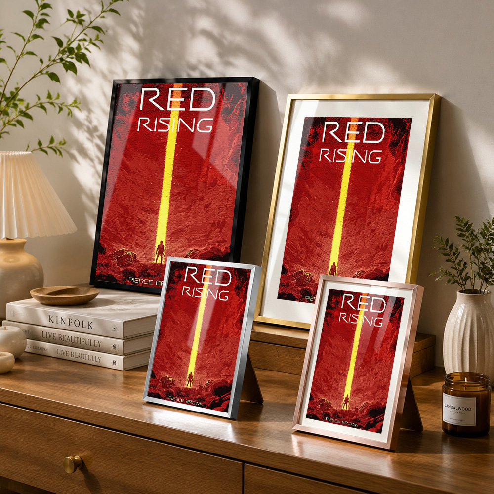 Red Rising Book Cover Framed A - Custom Photo Book 评论和价格