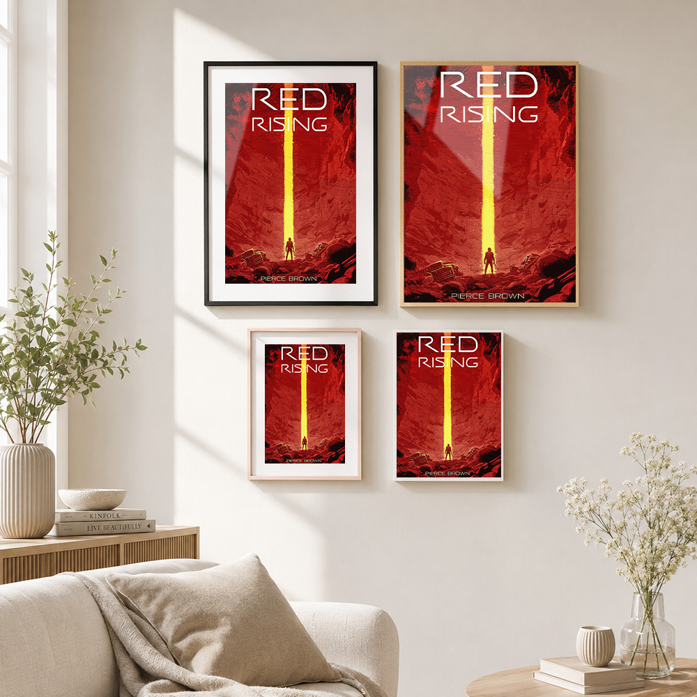 Red Rising Book Cover Framed A - Custom Photo Book 评论和价格